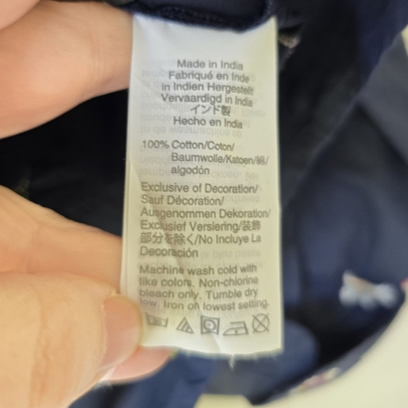 NWT J.crew Navy Blue Perfect Shirt with Embroidered Scottie Dogs Slim Fit 14 - Picture 10 of 10